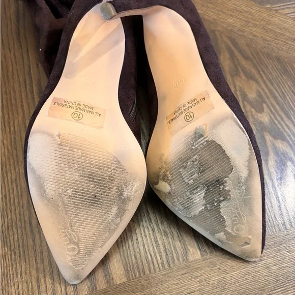 Chic Over-the-Knee Brown Boots - Picture 7 of 7